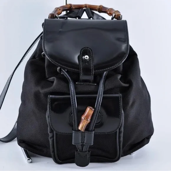 Gucci | Bags | Like New Gucci Black Bamboo Handle Mini  display picture 3